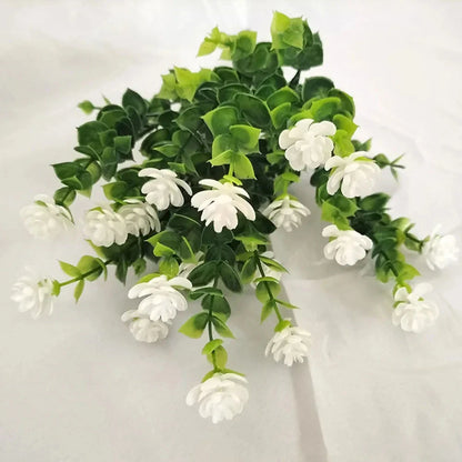 Frendorf | 1 Bundle Künstliche UV-beständige Blumen – Grünpflanzensträucher für Außenbereich, Hochzeit, Küche, Büro und Gartendekoration