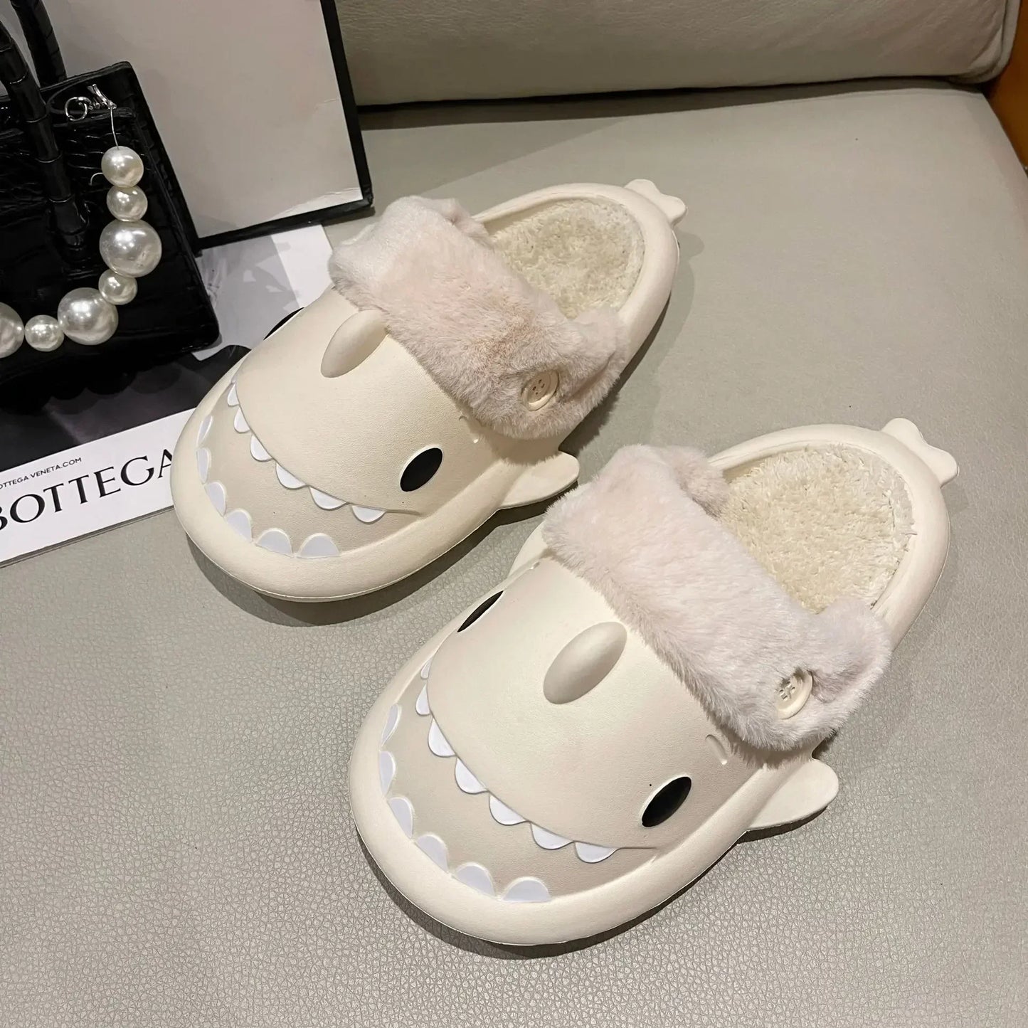 SharkSlides - Lustige Baumwollpantoffeln