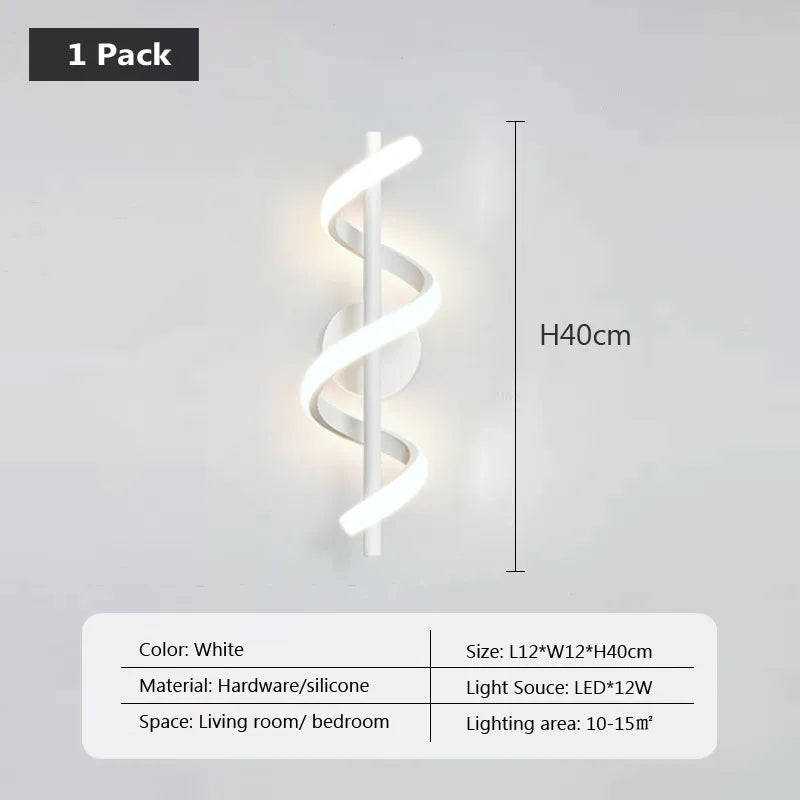 Minimalistische LED Wandleuchte Nordisches Schlafzimmer Nachttisch Sconce Schwarz Weiß Gold Dekorative Beleuchtung Wohnzimmer Flur Innenleuchten