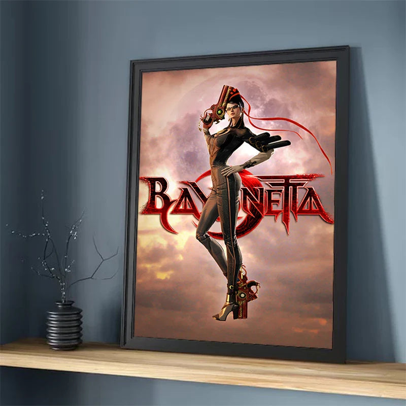 Painting on Canvas Wall Art B-Bayonetta Decorative Pictures for Living Room Decor Home Decoration Interior Paintings Poster the