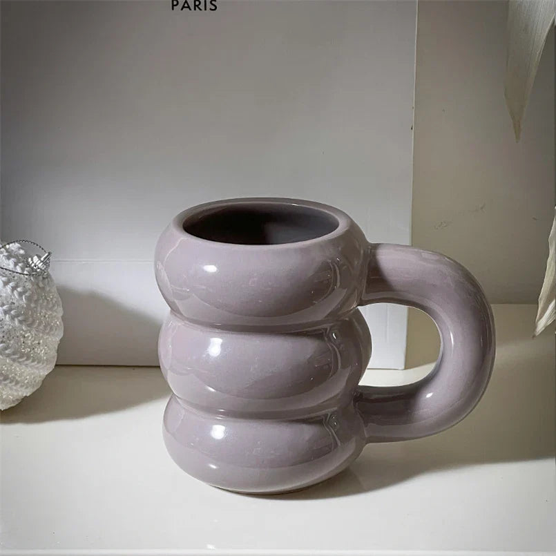 Prägung Donut Keramikbecher