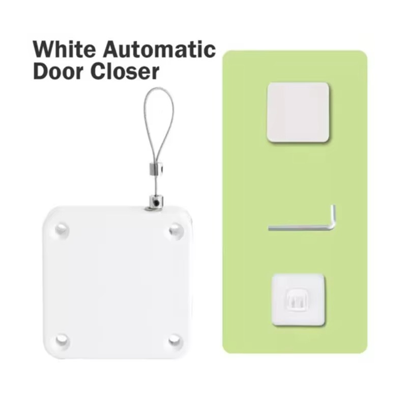 Frendorf | Automatischer druckloser Türschließer mit 1lb Kraft für Holz- und Schiebetüren
