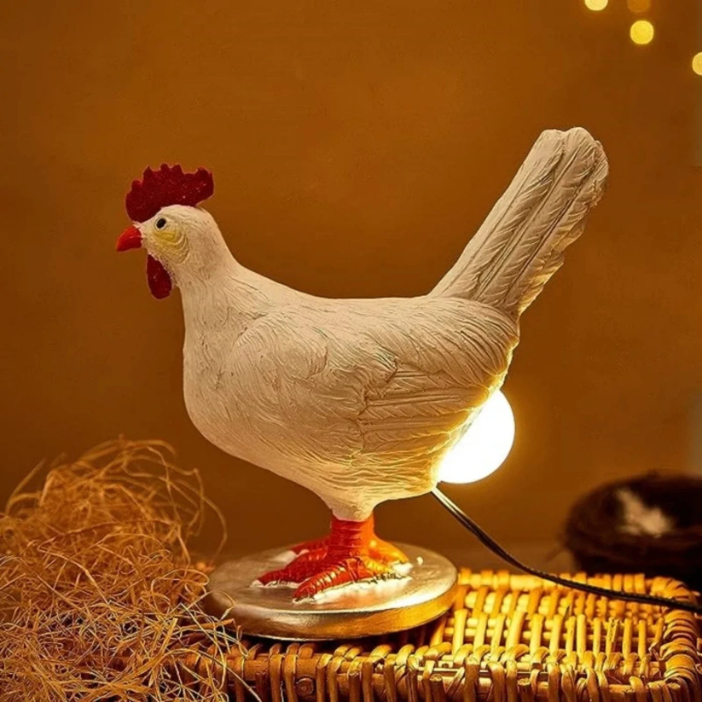 Bauernhaus Huhn Tischlampe