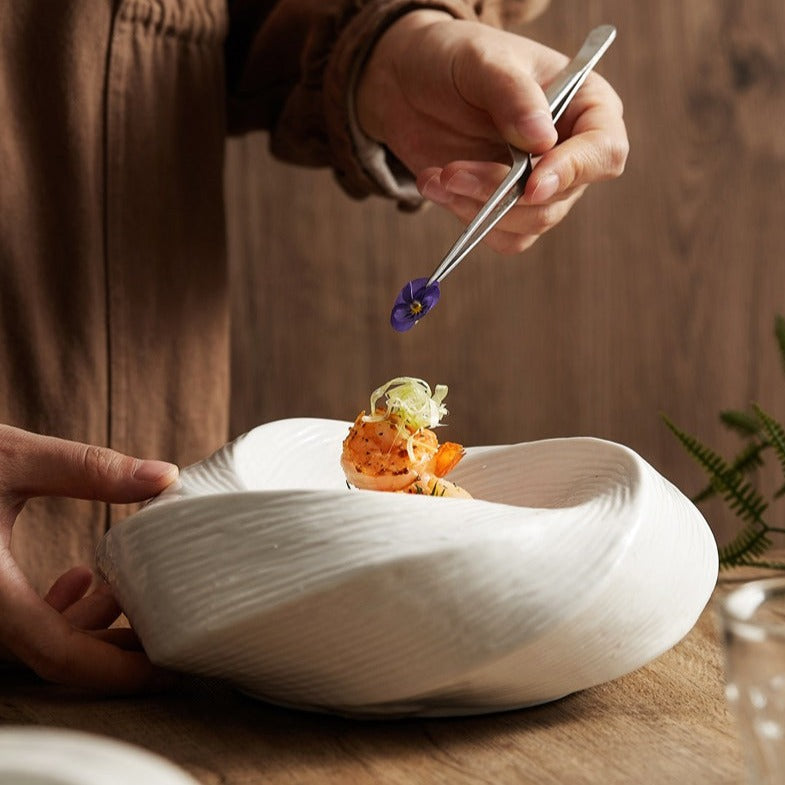 Frendorf | SwirlDish Moderne Keramikschale | Vielseitige Dessert- und Suppenschale | Robuste Qualität