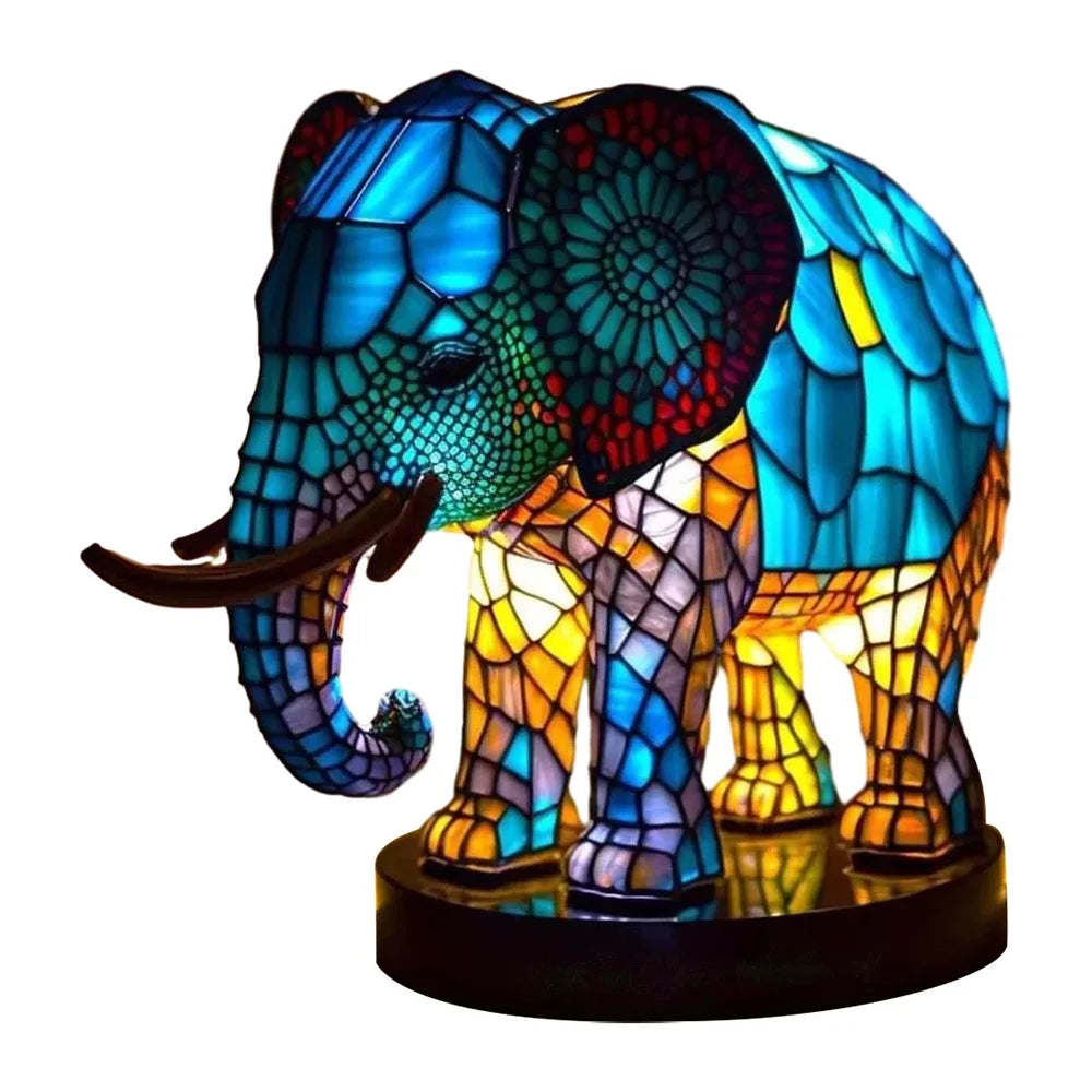 Frendorf | CrystalGlow 3D LED Glaslampe | Tierisches Design | Dekorative Tischleuchte | Stimmungslicht für Zuhause