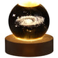 Frendorf | GalaxyGlow Kristalllampe | 3D Galaxie Kristallkugellampe | LED Stimmungslicht | Einzigartige Deko für Zuhause