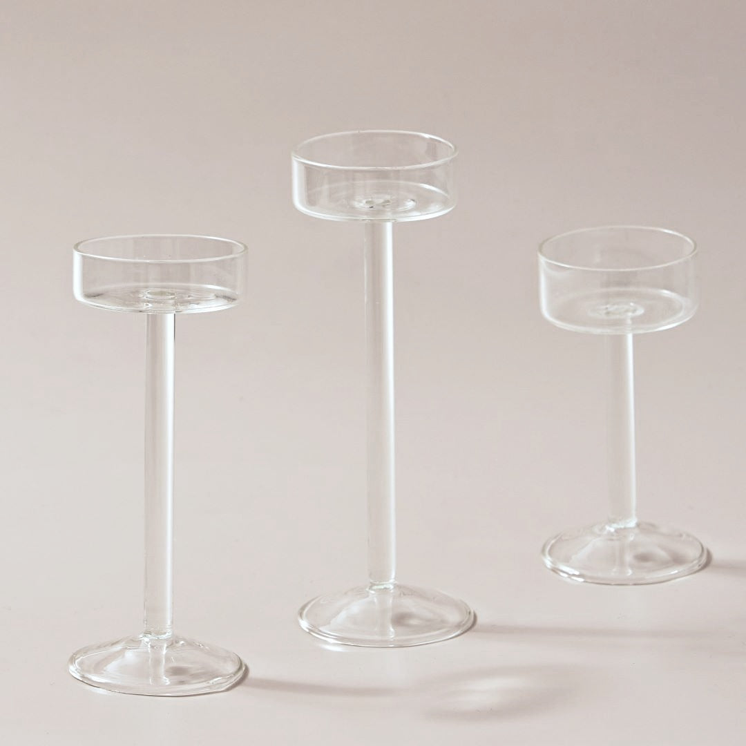 Glas Teelicht Halter Set Teelicht Halter Wohnkultur Hochzeits Tischdecken Kristall Halter Esstisch Dekoration