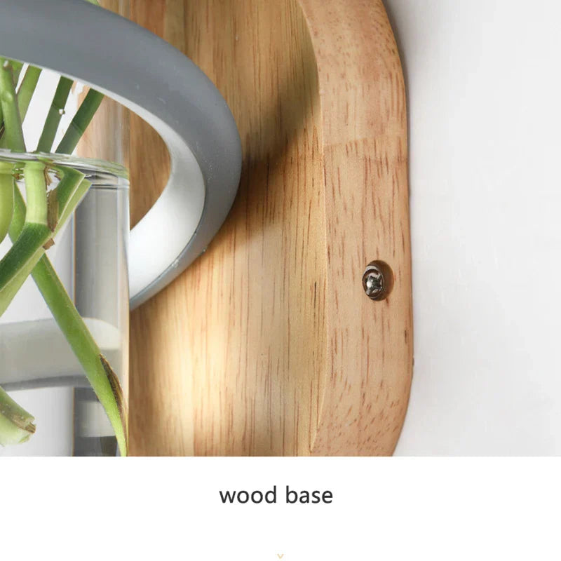 Frendorf | Nordic Unique Holz Outdoor Wandvase Lampe
