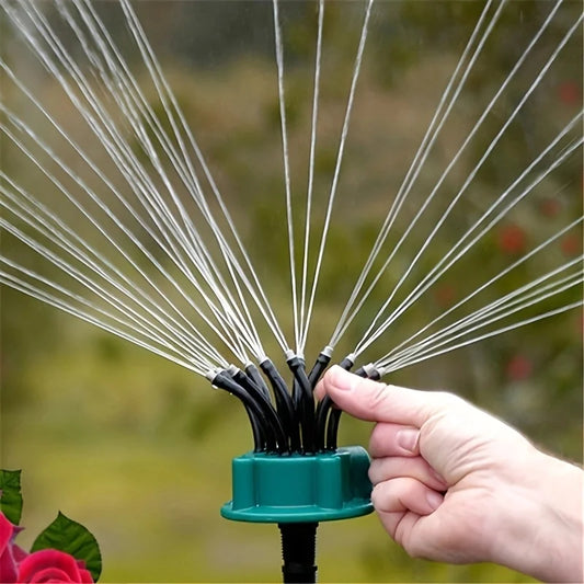 Frendorf | 12-in-1 Gartenbewässerungssystem – Einstellbarer Sprinkler mit 360-Grad-Bewässerung
