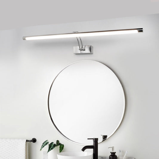80-100cm LED Wandlampe - Moderne schwarze/silberne Wandleuchte für das Badezimmer, innen montierte Bildleuchte