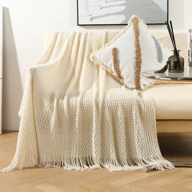 Sofa Wurfdecke mit Quasten Nap