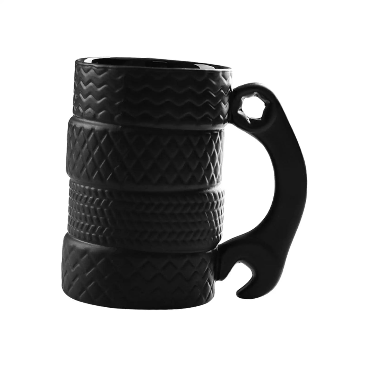 Frendorf | GearMug Radreifen-Kaffeetasse | Kreatives Trinkgeschirr | Frühstückstasse für Autoliebhaber | Einzigartiges Geschenk