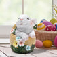 Osterdekoration DIY Strohkaninchen Exquisite Handgeschenke - Simulationskaninchen Wohn- und Gartenornamente für die Osterfeier