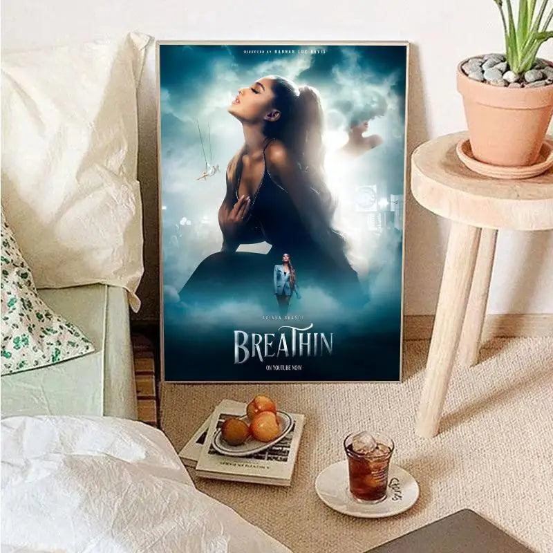 Beliebter Popsänger-Ariana Grande Poster Wandkunst Wohnkultur Zimmerdekor Digitale Malerei Wohnzimmer Restaurant Küchenkunst