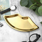 Edelstahl Lippenförmiger Schmucktablett Ring Uhr Halskette Armband Anzeige Tablett Kosmetik Organizer Desktop Ornament Neu