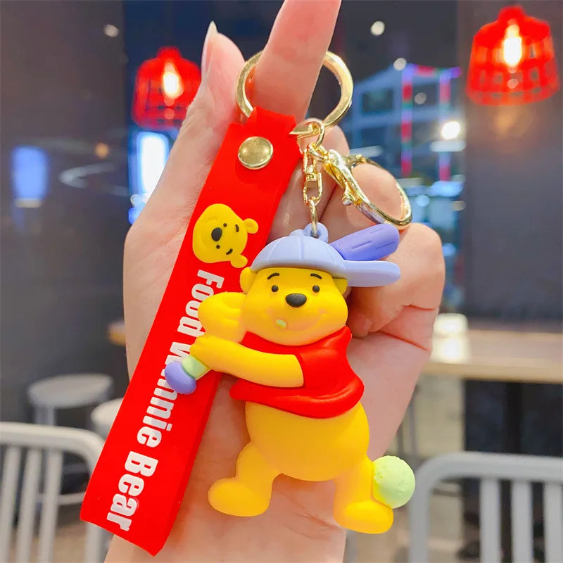 Anime Disney Schlüsselanhänger - Süßer Mickey Mouse, Minnie, Lilo und Stitch Cartoon Schlüsselring, Ornament und Autoanhänger, Perfekte Geschenke für Kinder