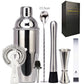 550 ml/750 ml Edelstahl Cocktail Shaker Mixer Trinken Barkeeper Set Bars Set Werkzeuge Mit Wein Regal Ständer Werkzeug für Geburtstag Geschenk