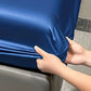 Frendorf | SatinDreams Luxus Spannbettlaken | Seidiges Satin-Bettlaken | Atmungsaktiv & Kühlend | Knitterfrei | Pflegeleicht