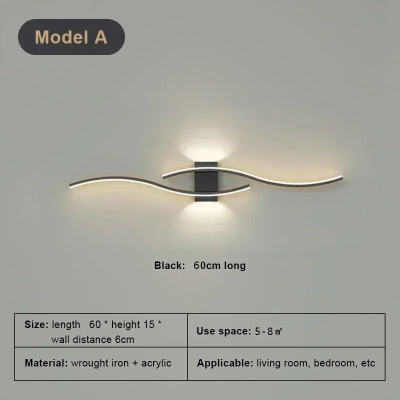Frendorf | Moderne LED-Wandlampe – Dimmbar Up & Down Wandapplique für Schlafzimmer, Wohnzimmer und Innenräume