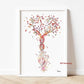 DNA-Genetic-Code-Poster, Einzelhelix-Baumdesign-Leinwandmalerei-Poster für die Wohnkultur Wohnzimmer-Wandkunst für das Schlafzimmer