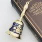 Groß Retro Handkurbel Glocke Kupferlegierung Servieren Schule Klasse Metall Anhänger Handwerk Hochzeit Dekoration Alarm Kirche Bar Hotel