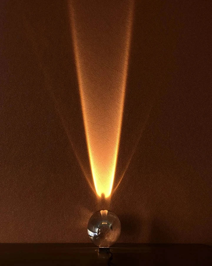 Kristall Sonnenuntergang Himmel Tischlampe