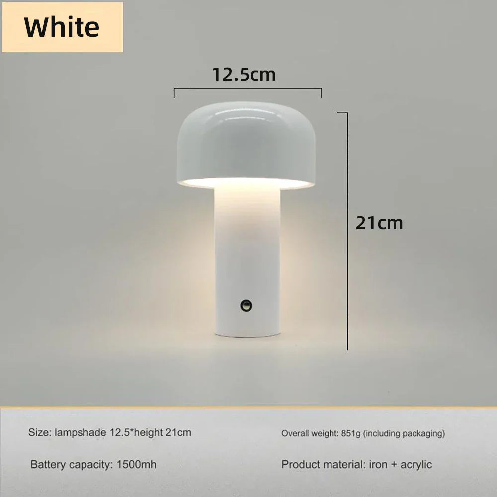 Pilz LED wiederaufladbare Tischlampe