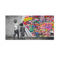 Nordic Minimalist Wall Art Bank Graffiti Funny Two Kids HD Canvas Poster Print Home Bedroom Living Room Decoration Gifts