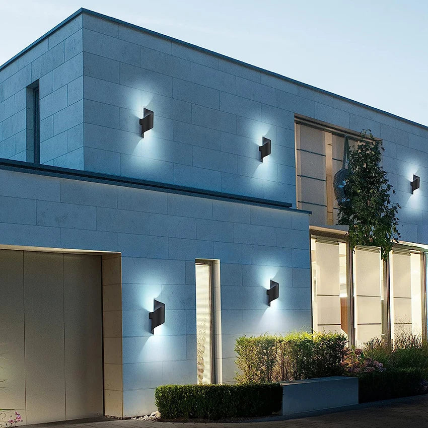 12W Wasserdichte LED-Wandleuchte: Innen/Außen Dekorative Wandleuchte für Garten, Balkon, Veranda