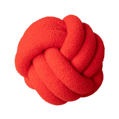 Gooi Kissen - Cozy - Handgeknoteter Ball - Lammfell