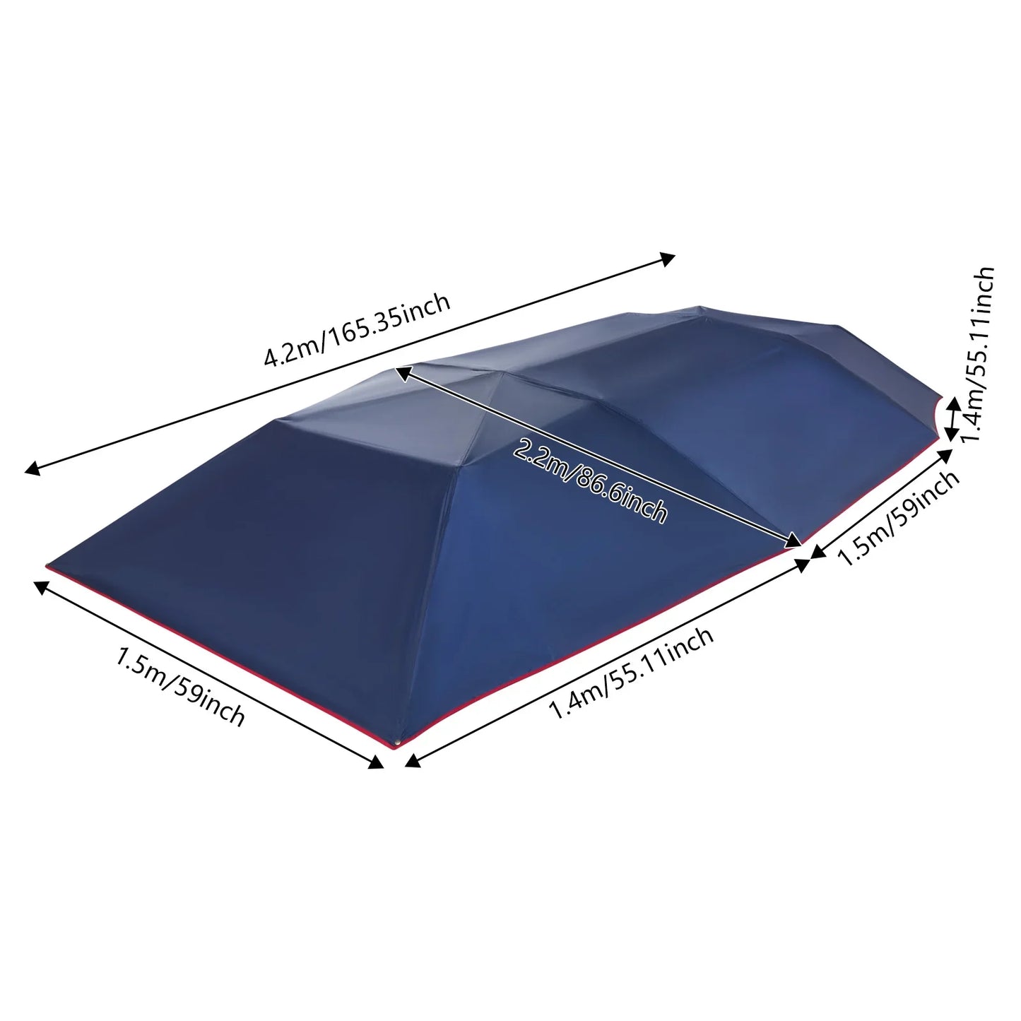 Frendorf | Automatisches Auto-Regenschirmzelt Allwetter Tragbares Auto-Canopy Sonnenschutz für den Outdoor-Schutz