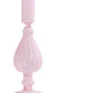 Pink Glass Taper Kerzenhalter