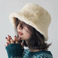 Frendorf | Warme Herbst Bucket Hat aus Kaninchenfell für Damen - Lorna