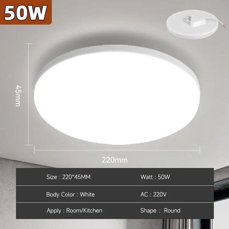 Frendorf | Moderne LED-Deckenlampe – 18W/30W/40W/72W Runde Deckenleuchte für Wohnzimmer, Schlafzimmer, Küche und Badezimmer