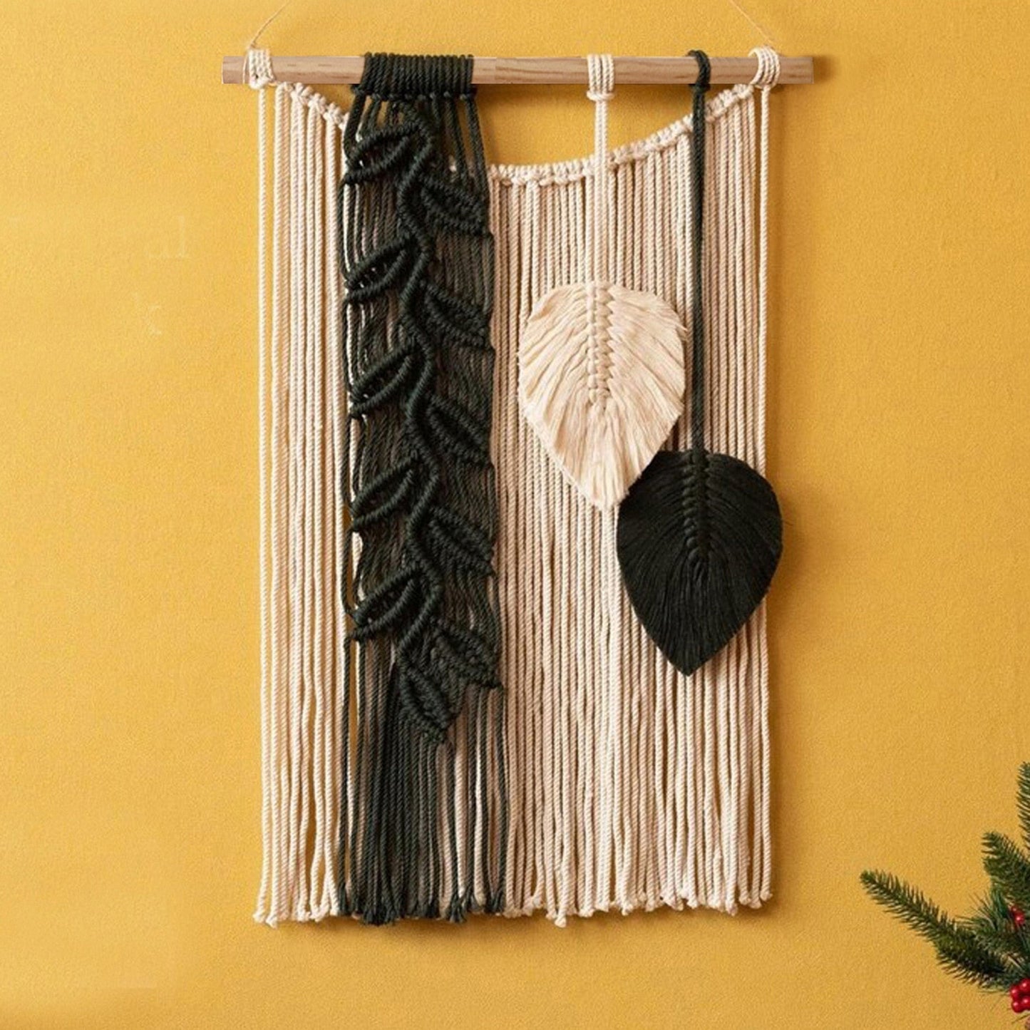 Makramee-Wandbehang, Wandteppich, Wanddekoration, Boho, Bohemian-Stil, gewebt, Heimdekoration, handgefertigt, für Wohnzimmer, Wohnung, Wohnheim, Wandteppiche