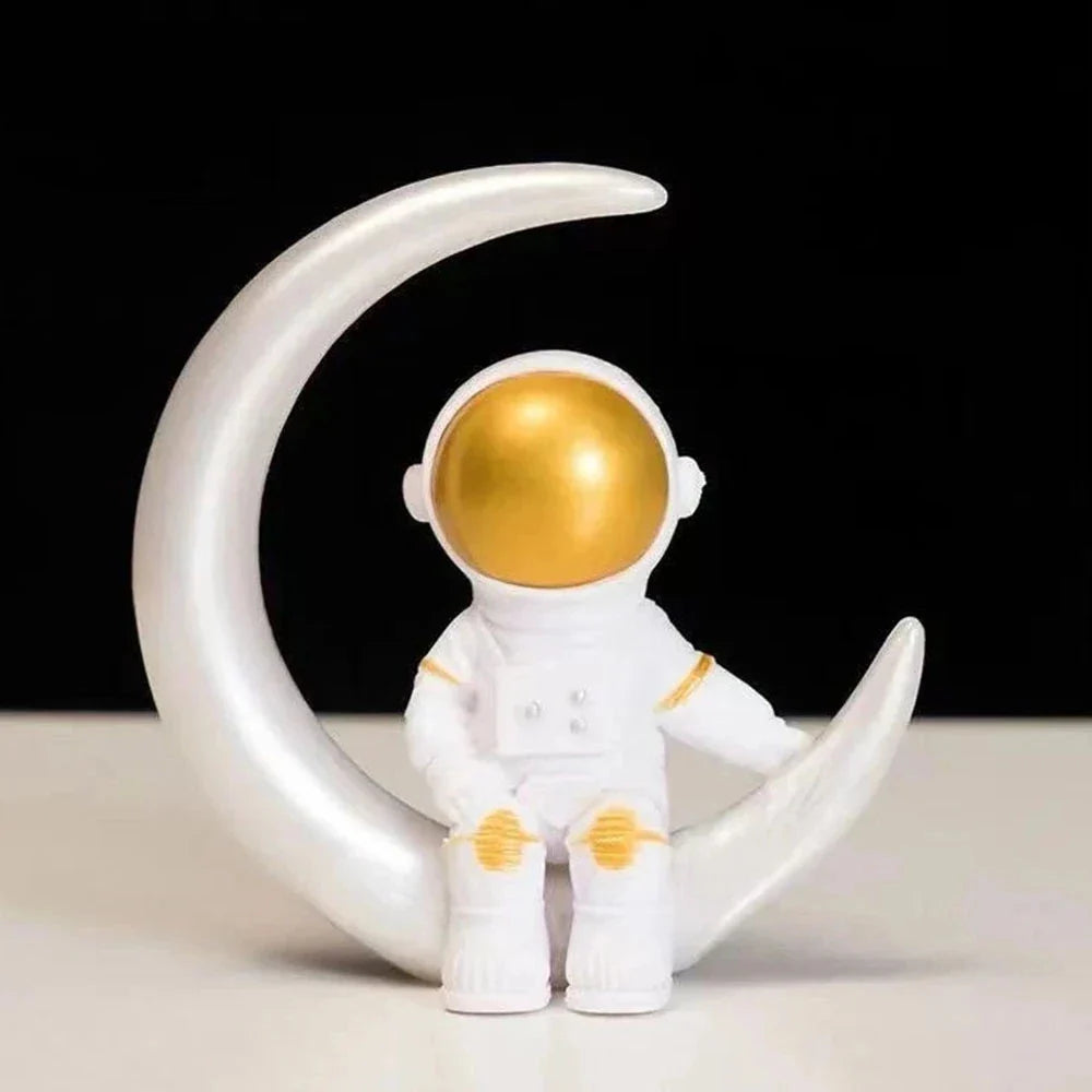 Harz-Astronaut-Figur Statue Raumfahrer Skulptur Pädagogisches Spielzeug Schreibtisch-Dekoration Astronaut-Modell Für Kinder Geschenk