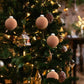 Frendorf | 12 Stück Samt Weihnachtskugeln