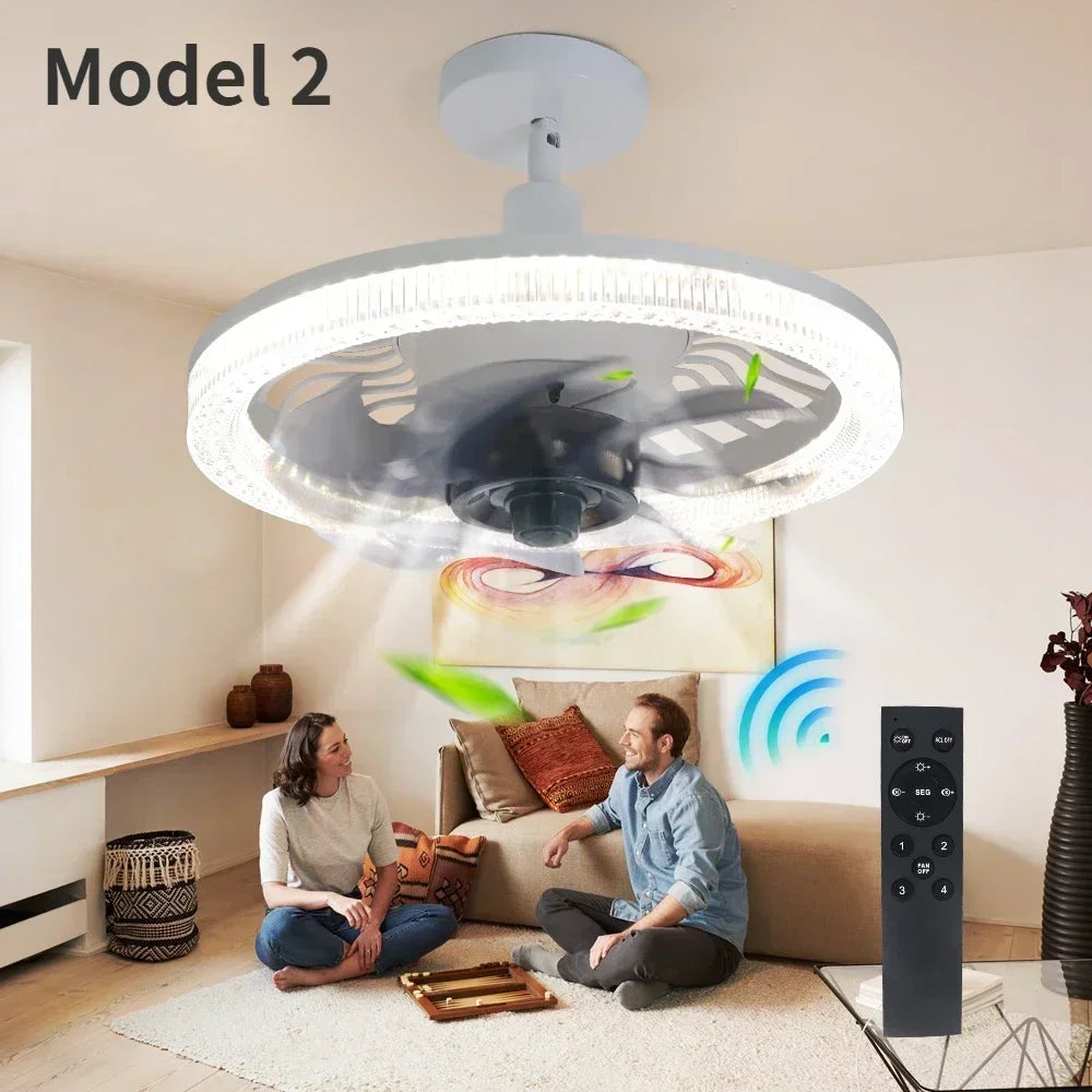 Frendorf | 3in1 Fernbedienung Lautlos Geräusch Elegant Ventilator Lampe