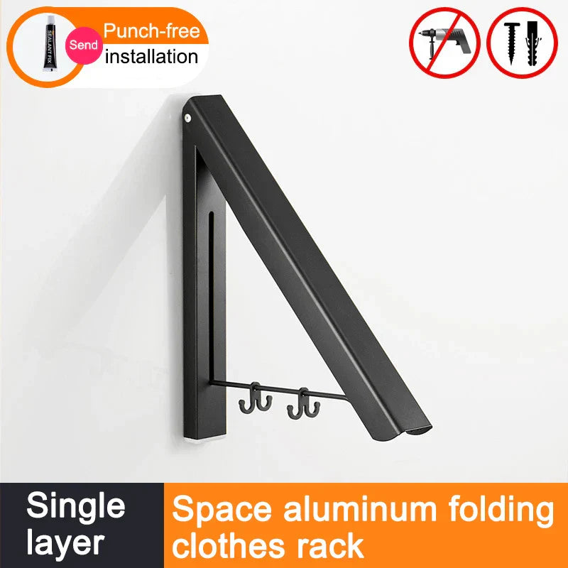 Frendorf | Platzsparer Faltbarer Wandkleider Aluminiumständer