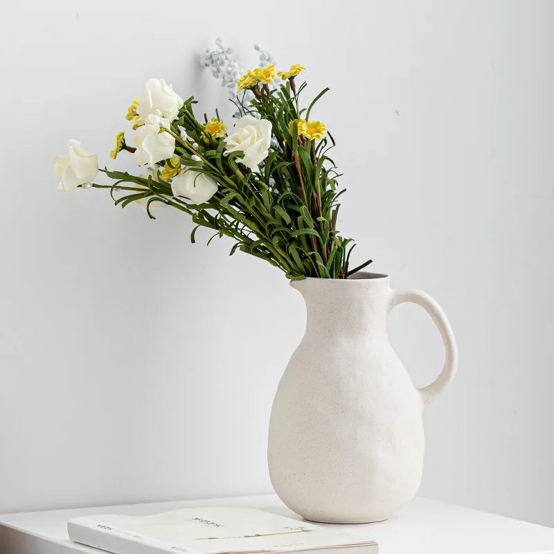 Frendorf | VasaNord Nordische Hochzeitskeramikvase | Minimalistisches Design | Zeitlose Deko für Zuhause & Feiern