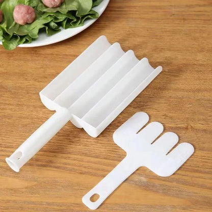 Creative Kitchen Triple Meatball Maker – Antihaft Fleischbällchen Löffel mit Schneidspaten für einfache Fleischbällchen Vorbereitung