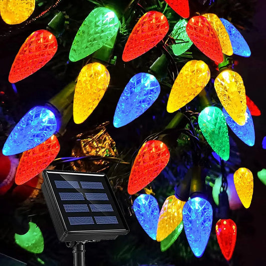 Frendorf | GlowLume Solarbetriebene C6 Lichterkette – Schaffen Sie Eine Magische Außendekoration