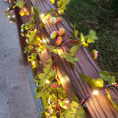 Künstliche Weinstockpflanzen mit LED-Lichtern zum Aufhängen