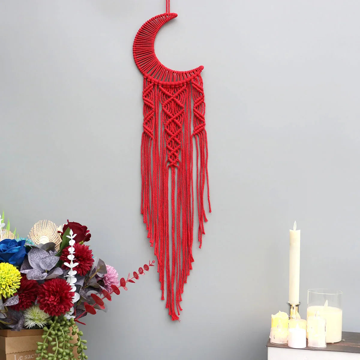 Dream Catchers Boho Home Decor Macrame Handmade Wall Hangings Ramadan Baby Bedroom Nordic Room Kids Nursery Ornament Gift