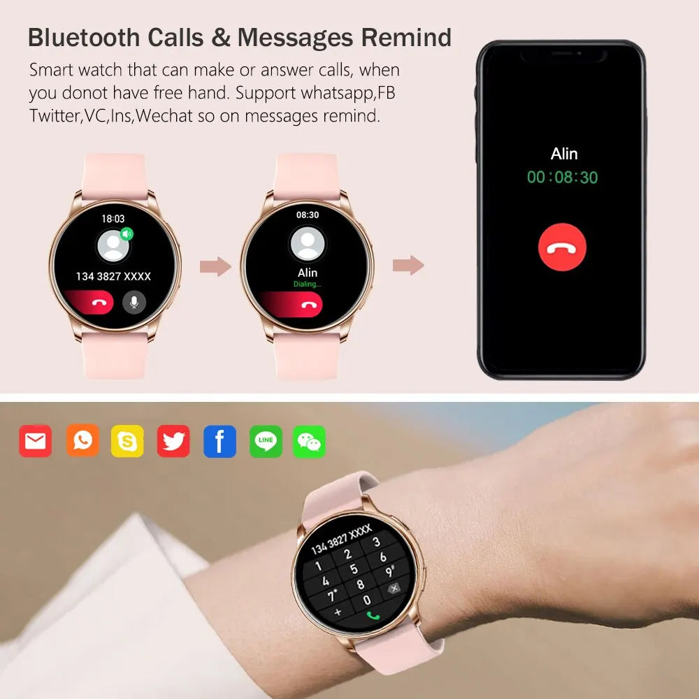 Frendorf | Neue Luxuriöse Sport Fitness Tracker Smartwatch Mit Mehreren Zifferblättern Für Frauen
