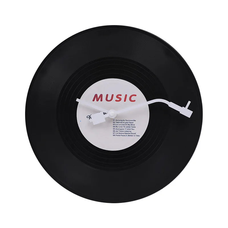 Musical Vinyl Record Wall Clock