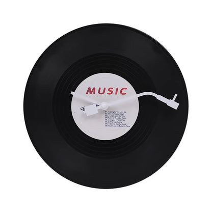 Musical Vinyl Record Wall Clock