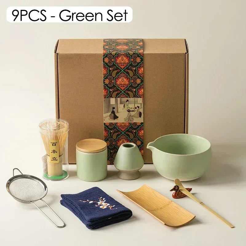 Frendorf | 9-teilige japanische Matcha-Tee-Set
