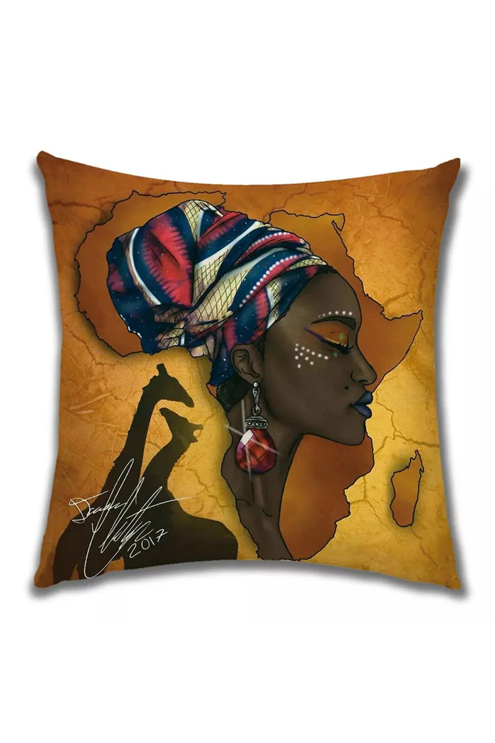 Afrikanische Damen-Kissenbezug