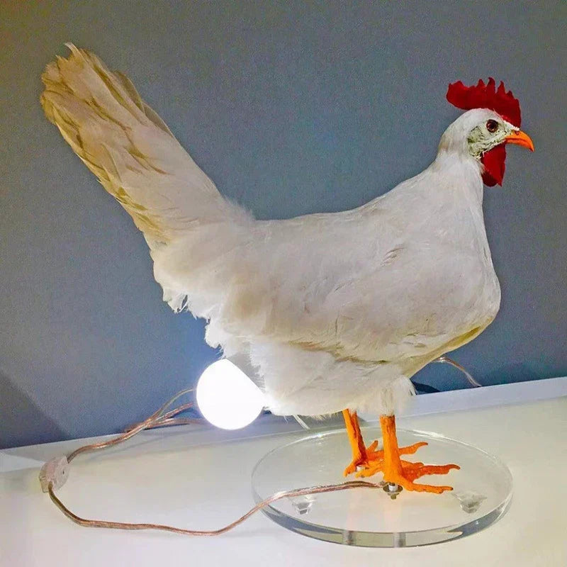 Lustige Hühnchen-Po-Ei-Lampe